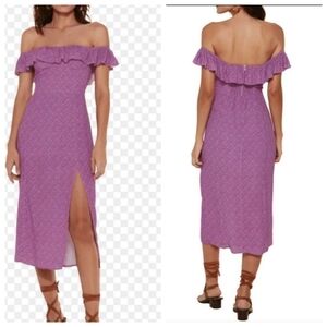 VIX Midi Off the Shoulder Dress